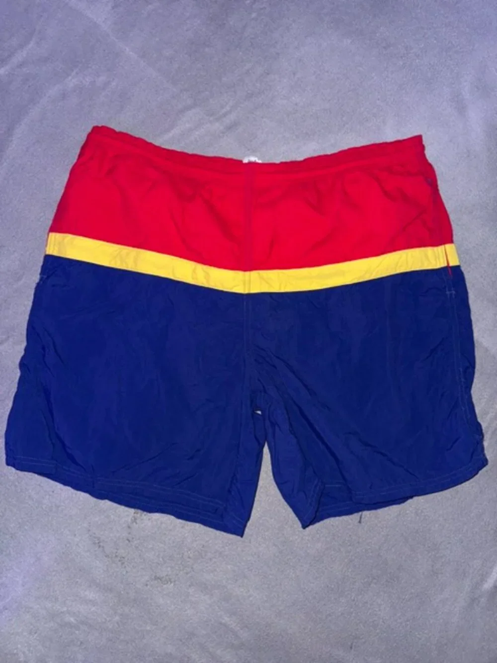 Brooks Brothers Mens Swim Trunks Medium Colorblock Mesh Lined Shorts